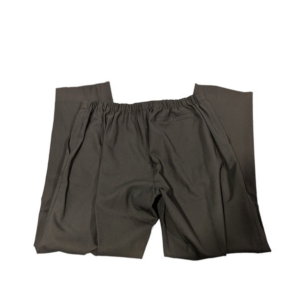 6397 Tropical Wool Mid Rise Cropped Pants Size Large Black - Picture 3 of 11